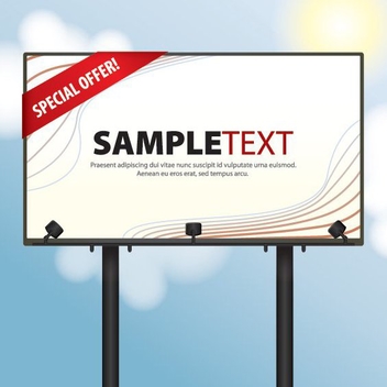 Day Billboard - vector gratuit #208681